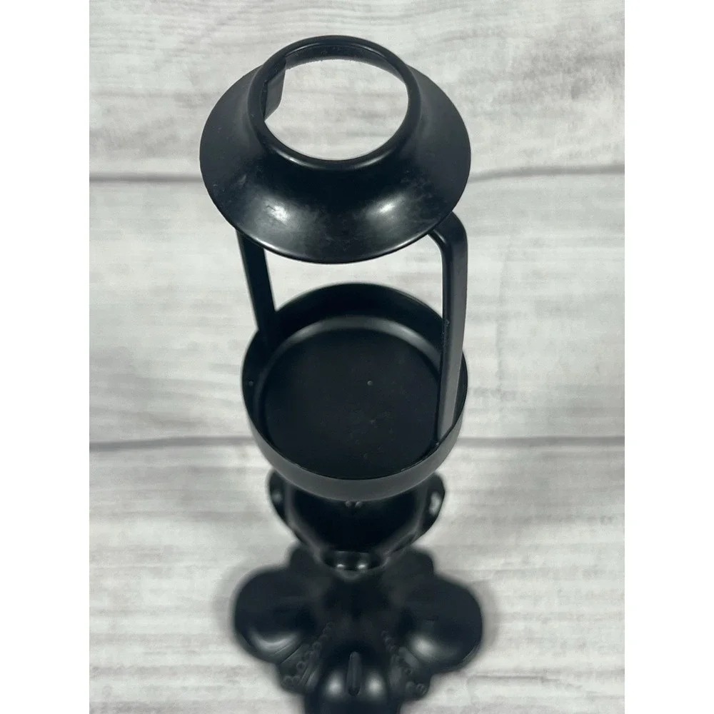 PartyLite Black Metal Tiffany Candle Lamp Base Replacement Stand Harp Tealight